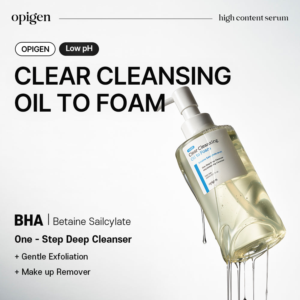 Mild Acidic Clear Cleansing Oil-to-Foam