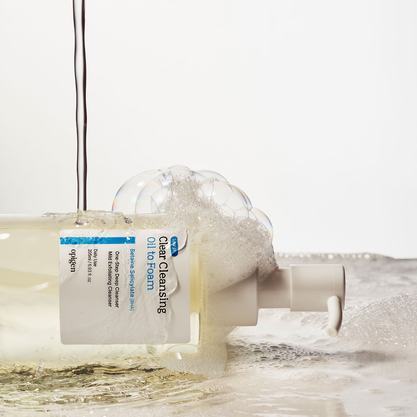 Mild Acidic Clear Cleansing Oil-to-Foam
