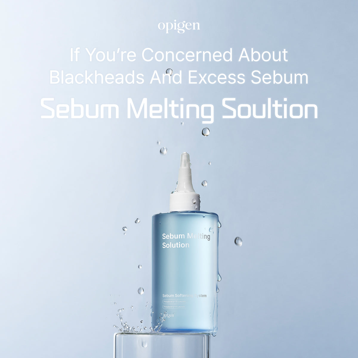 Sebum Melting Solution 240ml + Cotton Pads 50ea + Scraper