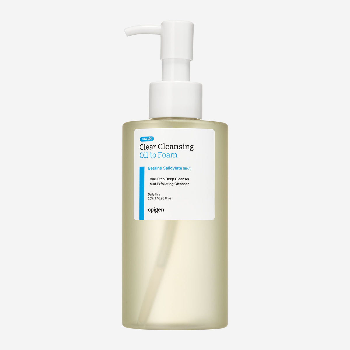 Mild Acidic Clear Cleansing Oil-to-Foam