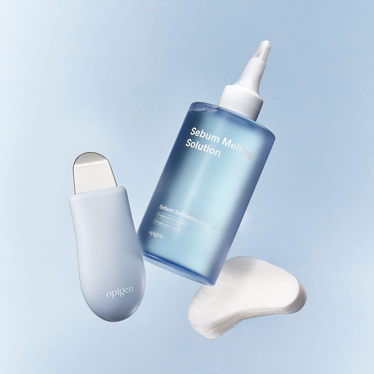Sebum Melting Solution 240ml + Cotton Pads 50ea + Scraper