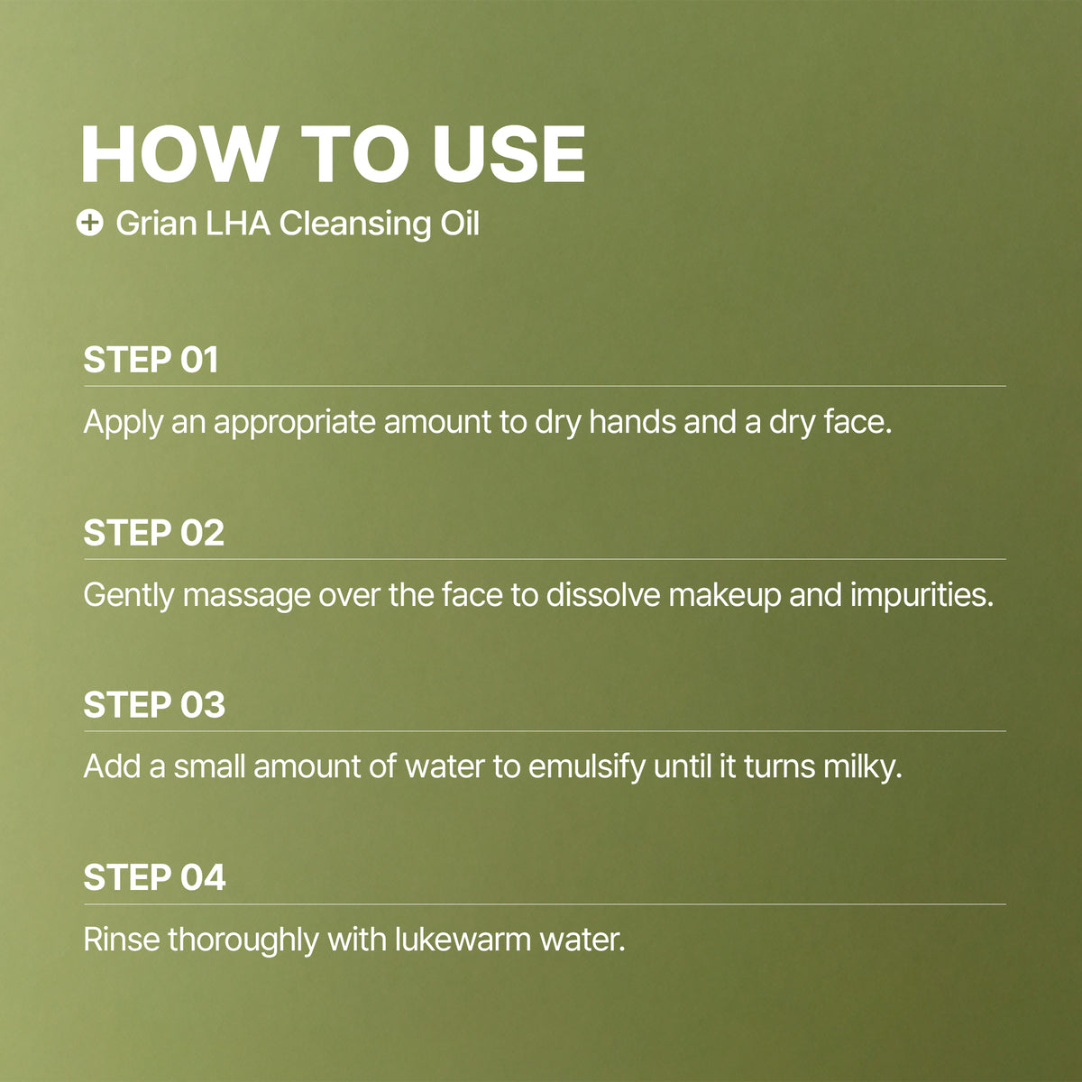 Grain LHA Cleansing Oil